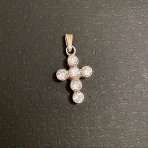 ✨Vintage Sterling Silver 925 Cubic Zirconia Cross